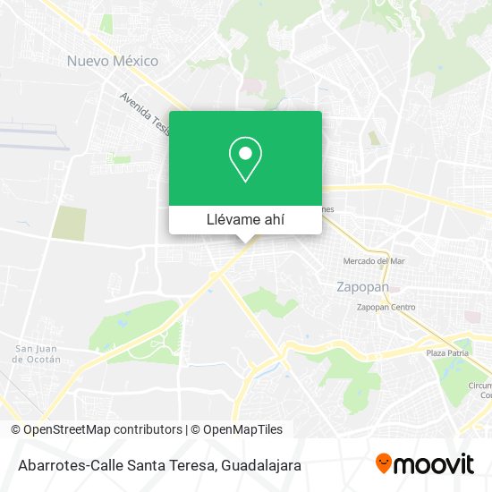 Mapa de Abarrotes-Calle Santa Teresa