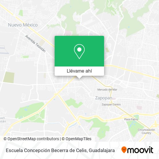 Mapa de Escuela Concepción Becerra de Celis