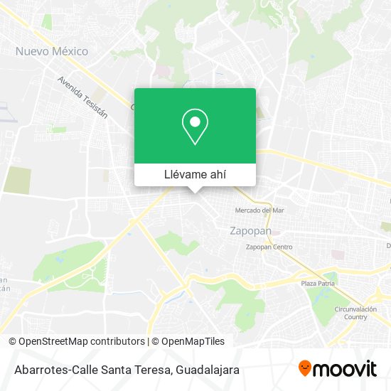 Mapa de Abarrotes-Calle Santa Teresa