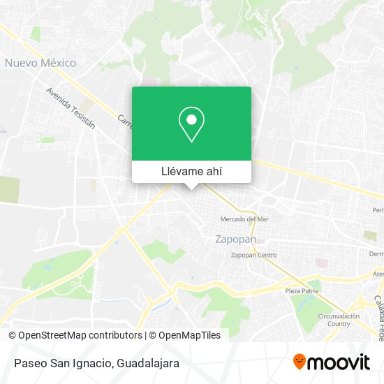 Mapa de Paseo San Ignacio