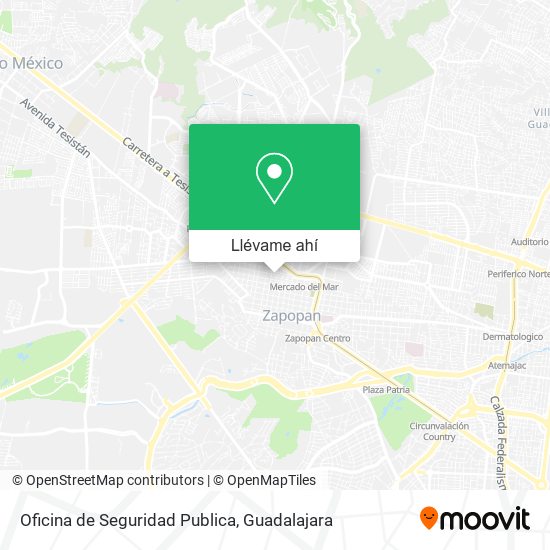 Mapa de Oficina de Seguridad Publica