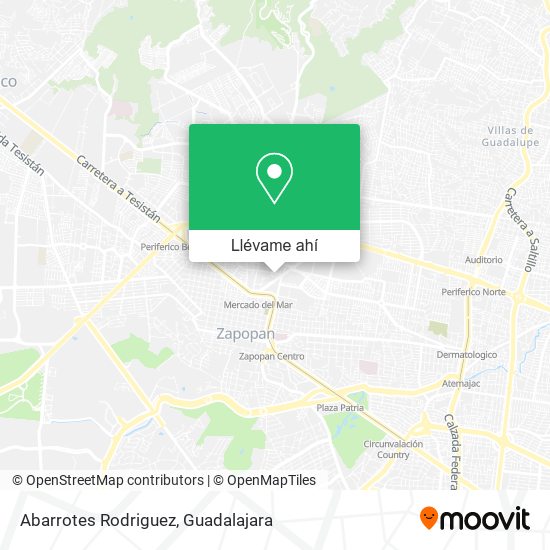 Mapa de Abarrotes Rodriguez
