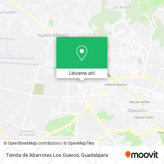 Mapa de Tienda de Abarrotes Los Gueros