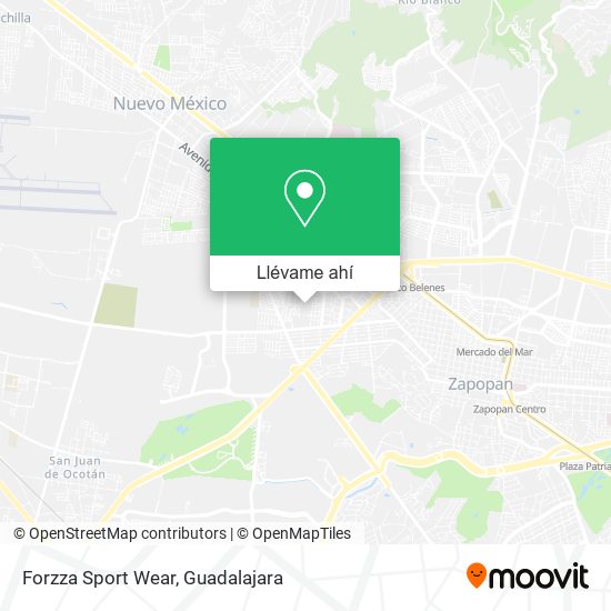 Mapa de Forzza Sport Wear