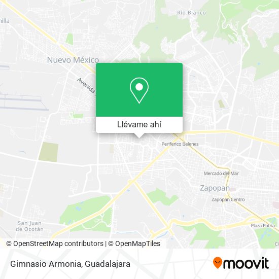 Mapa de Gimnasio Armonia