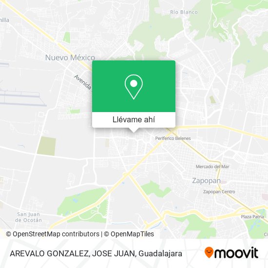 Mapa de AREVALO GONZALEZ, JOSE JUAN