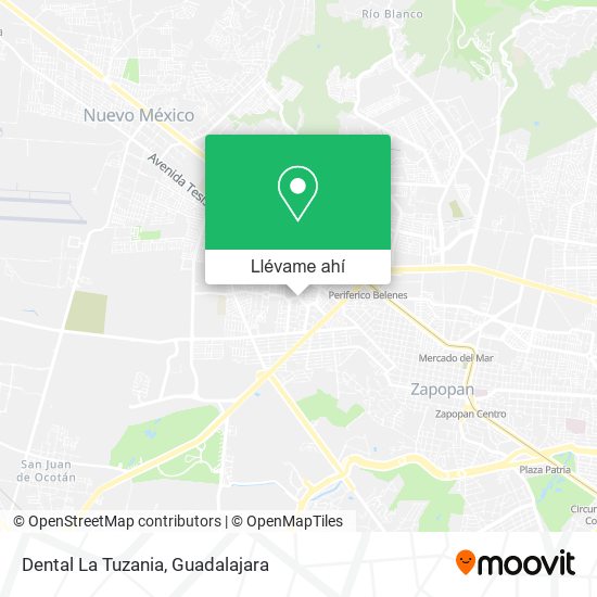 Mapa de Dental La Tuzania