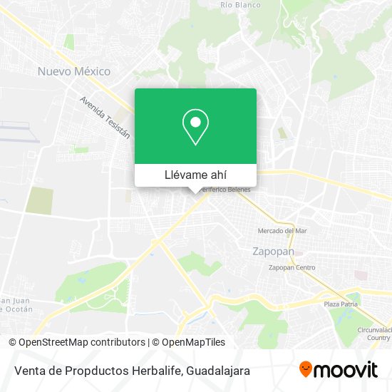 Mapa de Venta de Propductos Herbalife