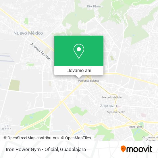 Mapa de Iron Power Gym - Oficial