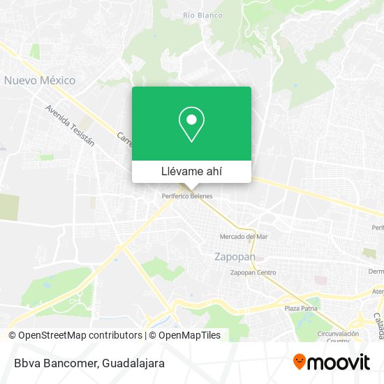 Mapa de Bbva Bancomer