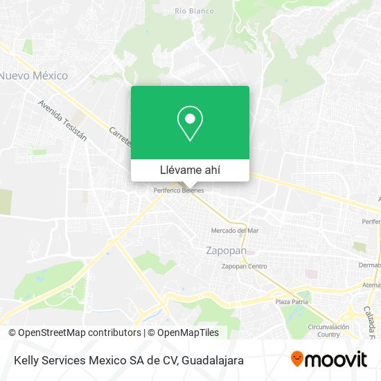 Mapa de Kelly Services Mexico SA de CV