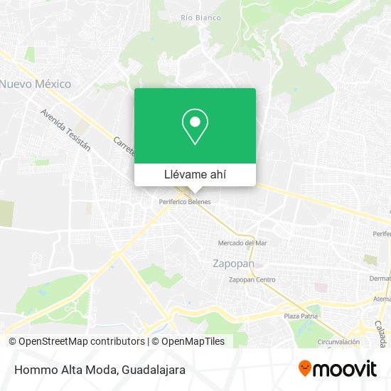 Mapa de Hommo Alta Moda