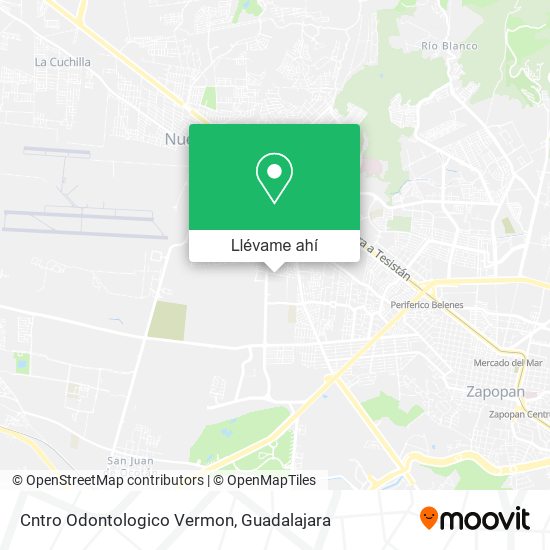 Mapa de Cntro Odontologico Vermon