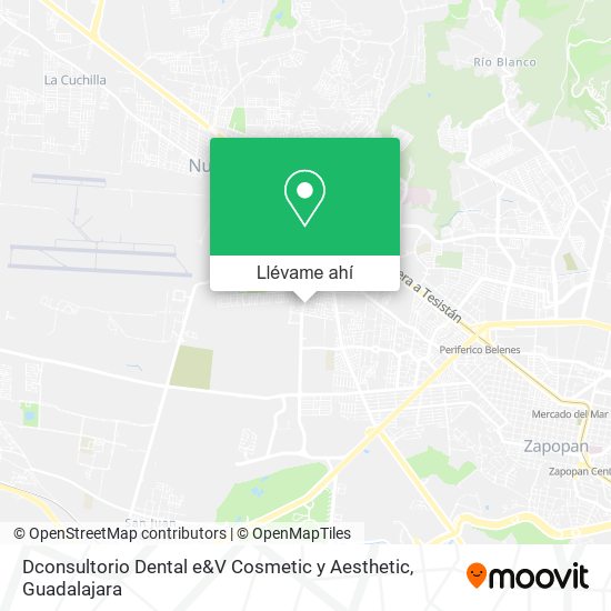 Mapa de Dconsultorio Dental e&V Cosmetic y Aesthetic