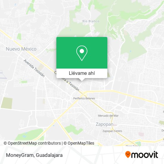 Mapa de MoneyGram