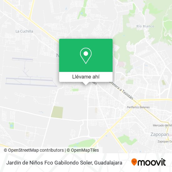 Mapa de Jardín de Niños Fco Gabilondo Soler