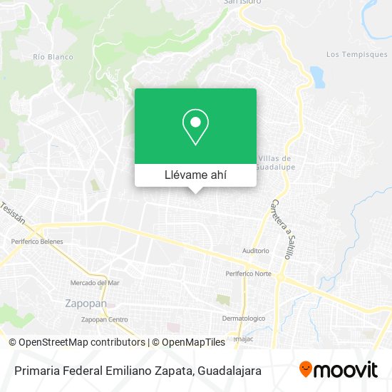 Mapa de Primaria Federal Emiliano Zapata