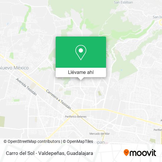 Mapa de Carro del Sol - Valdepeñas