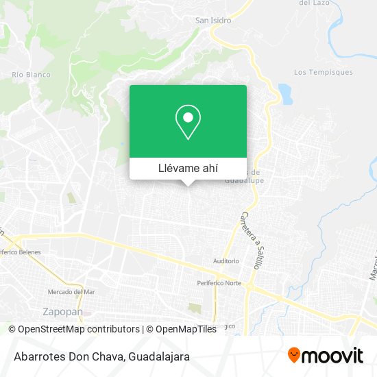 Mapa de Abarrotes Don Chava
