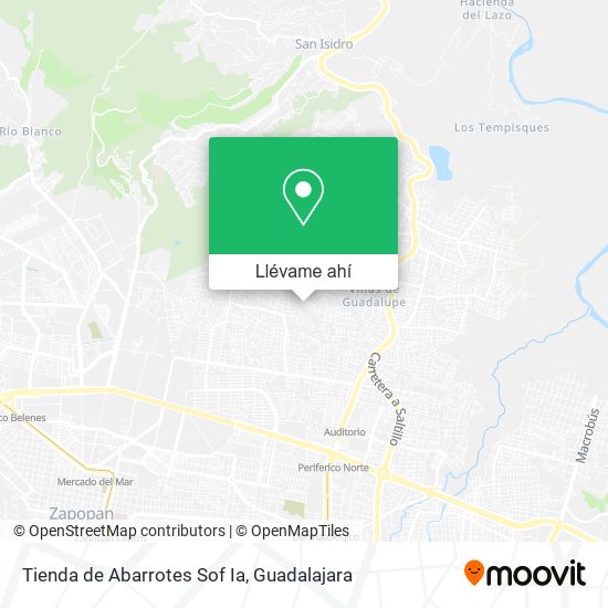 Mapa de Tienda de Abarrotes Sof Ia