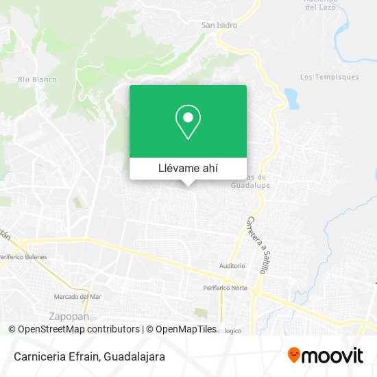 Mapa de Carniceria Efrain