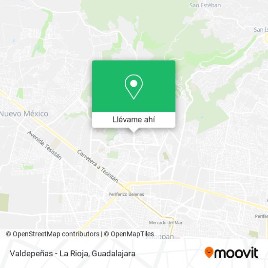 Mapa de Valdepeñas - La Rioja