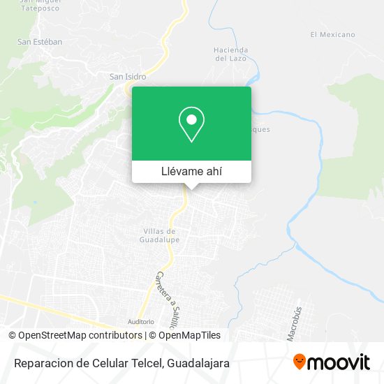 Mapa de Reparacion de Celular Telcel