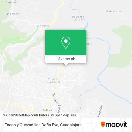 Mapa de Tacos y Quezadillas Doña Eva