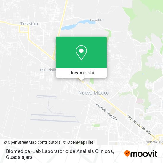 Mapa de Biomedica -Lab Laboratorio de Analisis Clinicos