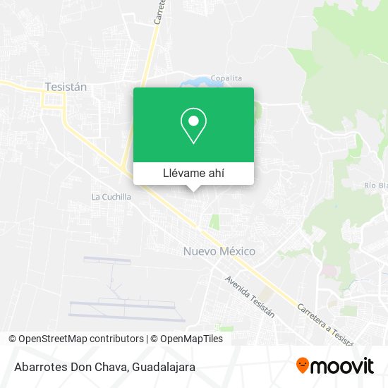 Mapa de Abarrotes Don Chava