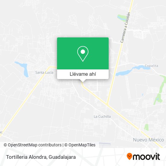 Mapa de Tortilleria Alondra