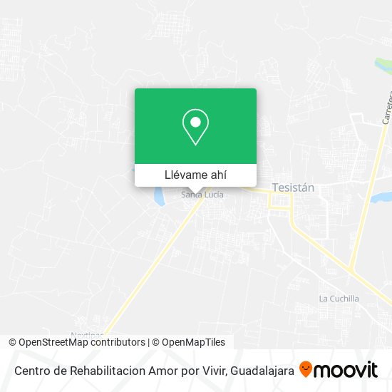 Mapa de Centro de Rehabilitacion Amor por Vivir