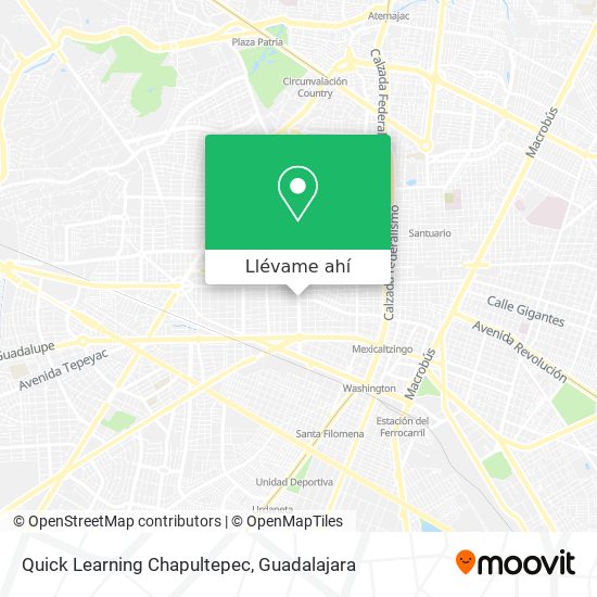 Mapa de Quick Learning Chapultepec