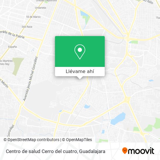 Mapa de Centro de salud Cerro del cuatro