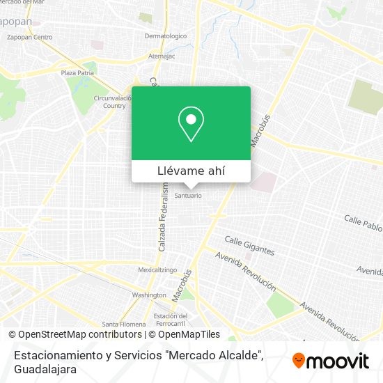 Mapa de Estacionamiento y Servicios "Mercado Alcalde"