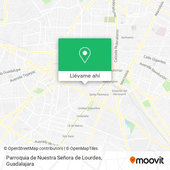 Mapa de Parroquia de Nuestra Señora de Lourdes