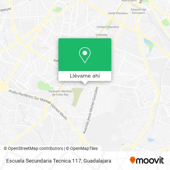 Mapa de Escuela Secundaria Tecnica 117