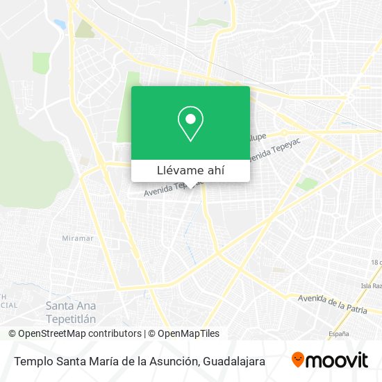 Mapa de Templo Santa María de la Asunción