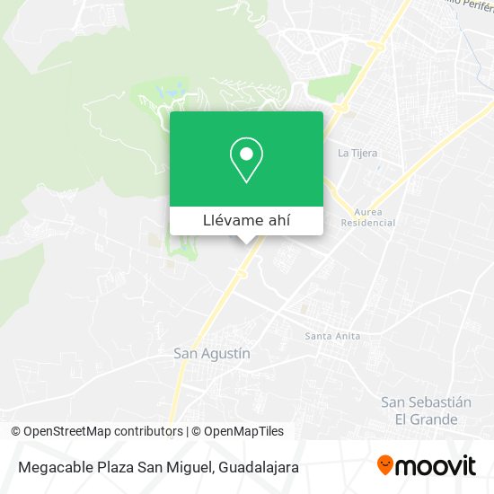 Mapa de Megacable Plaza San Miguel