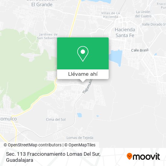 Mapa de Sec. 113 Fraccionamiento Lomas Del Sur