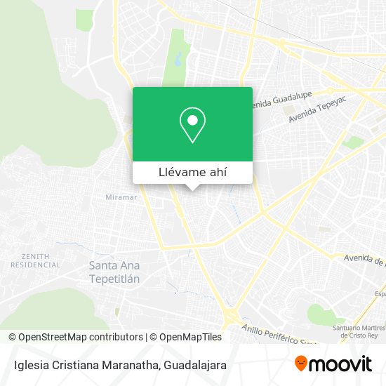 Mapa de Iglesia Cristiana Maranatha