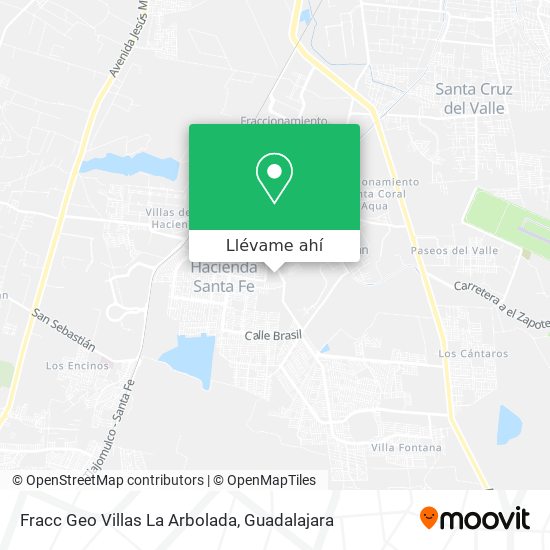 Mapa de Fracc Geo Villas La Arbolada