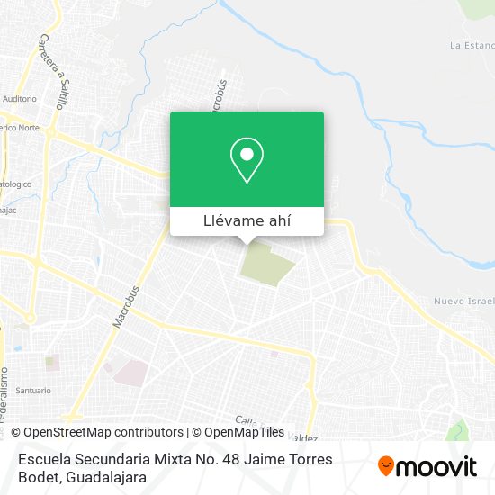 Mapa de Escuela Secundaria Mixta No. 48 Jaime Torres Bodet