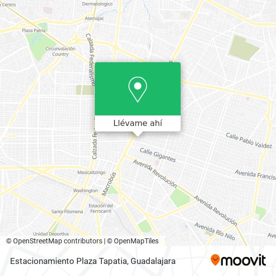 Mapa de Estacionamiento Plaza Tapatia