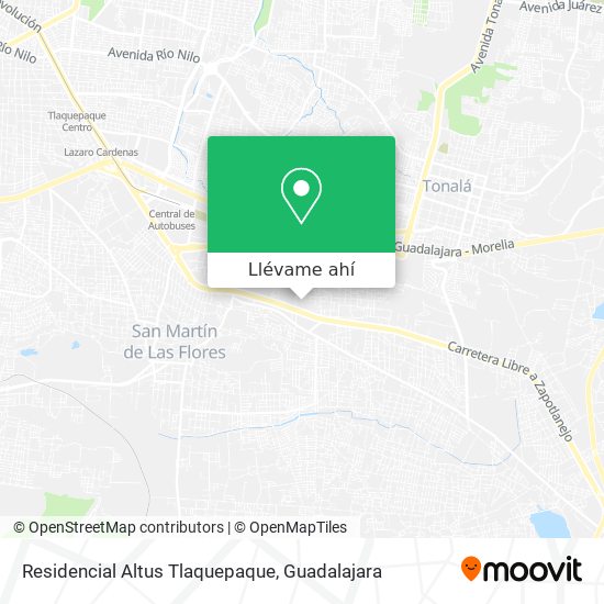 Mapa de Residencial Altus Tlaquepaque