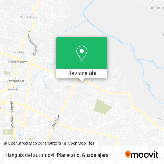 Mapa de tianguis del automovil Planetario