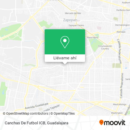 Mapa de Canchas De Futbol ICB