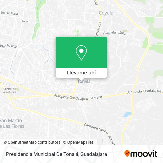 Mapa de Presidencia Municipal De Tonalá