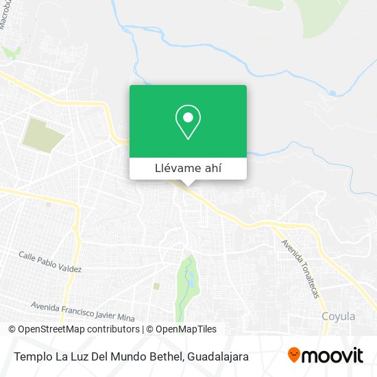 Mapa de Templo La Luz Del Mundo Bethel