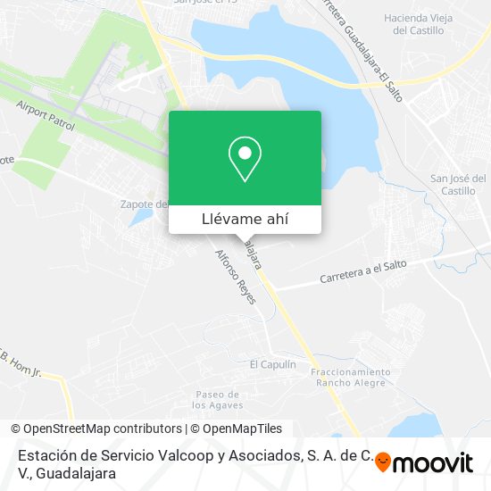 Mapa de Estación de Servicio Valcoop y Asociados, S. A. de C. V.